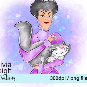 Prinzessin Bösewichte Ursula, Maleficent, Cute Clipart Set PNG Dateien DIGITAL DOWNLOAD Printable Bild 6