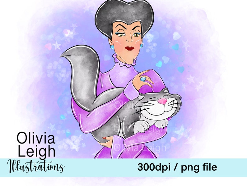 Prinzessin Bösewichte Ursula, Maleficent, Cute Clipart Set PNG Dateien DIGITAL DOWNLOAD Printable Bild 6