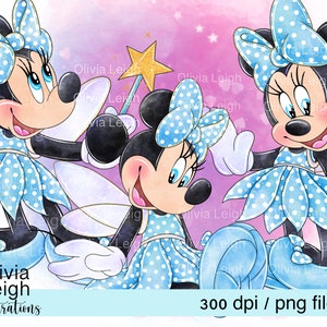 Archivos PNG de hadas lindas de Minnie Mouse DESCARGA DIGITAL Imprimibles para niños
