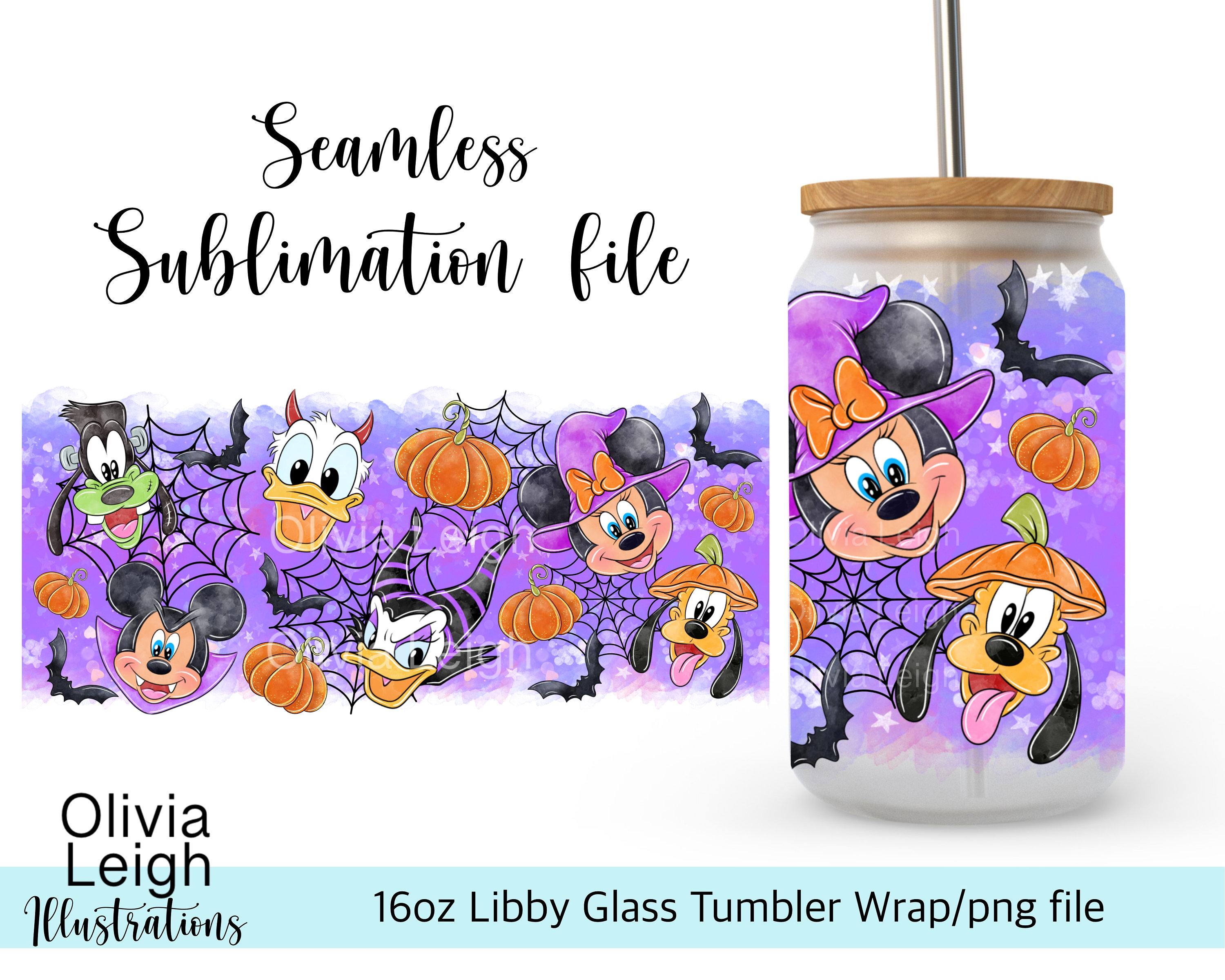 Disney Mickey & Minnie Mouse Cup Wrap, Ready to use Glass Cup Wrap