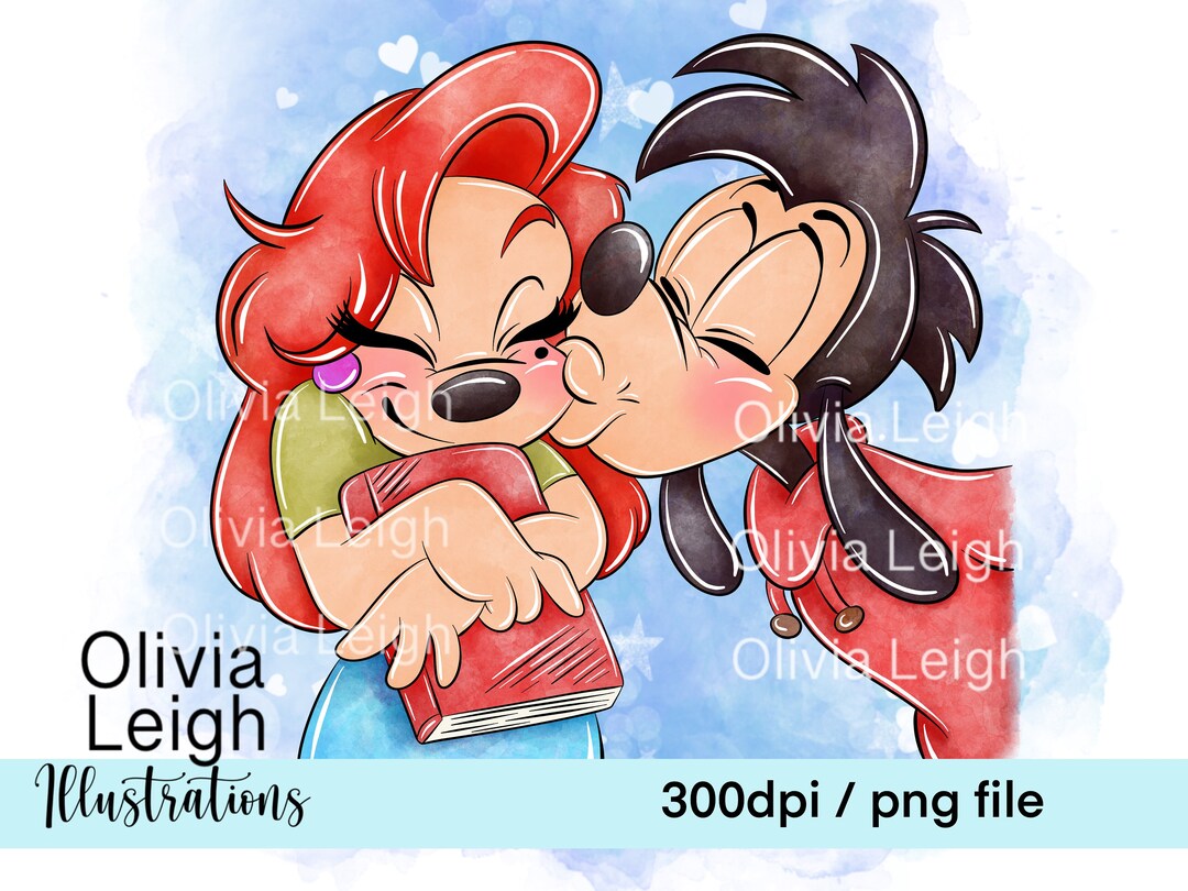 Max and Roxanne Cute Clipart PNG Files DIGITAL DOWNLOAD Commercial Use