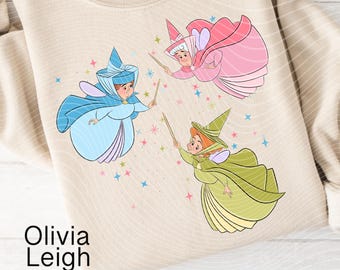 Las buenas hadas La bella durmiente Princesa Clipart PNG Archivos DESCARGA DIGITAL Sublimación Imprimible
