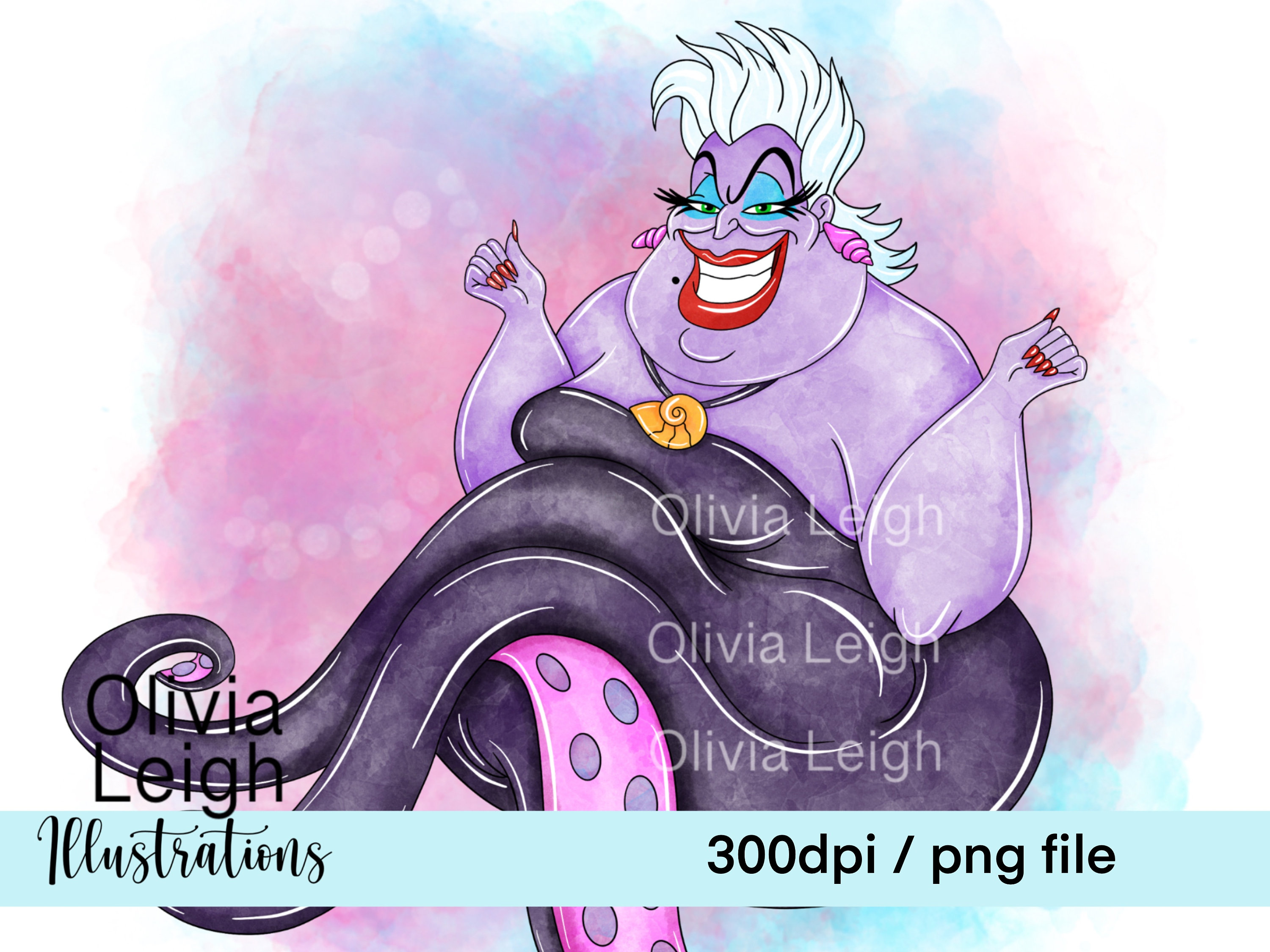 プリンセス悪役ウルスラ リトルマーメイド かわいいクリップ