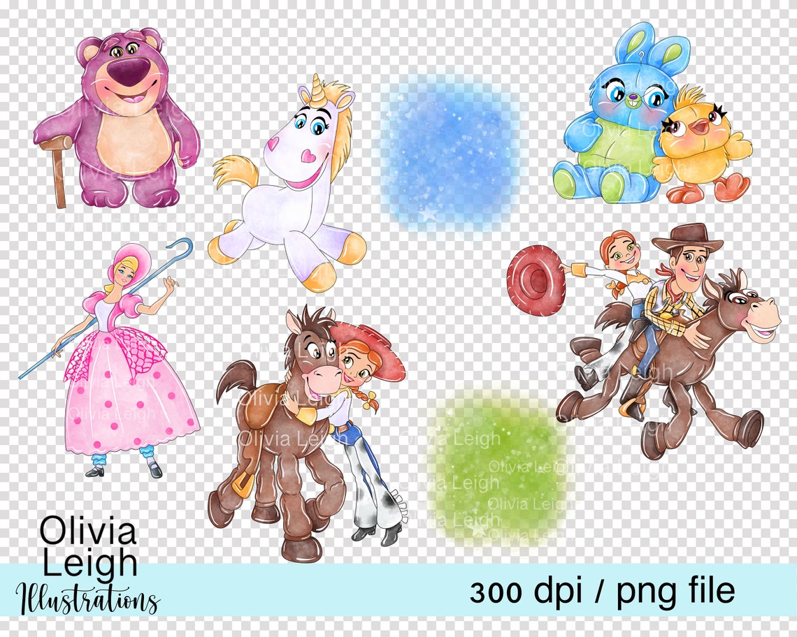 Toy Cute Clipart Set PNG Clipart Files DIGITAL DOWNLOAD Children's ...