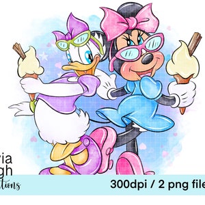 Minnie Mouse Summer Beach Lindo Clipart PNG Archivos DESCARGA DIGITAL Imprimibles