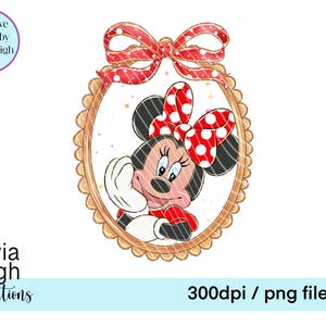 Mickey Mouse Locket, Clipart PNG-Dateien DIGITAL DOWNLOAD Sublimation Printable