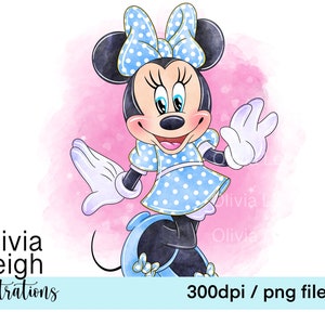 Archivos PNG de Minnie Mouse lindos para descargar DESCARGA DIGITAL para niños