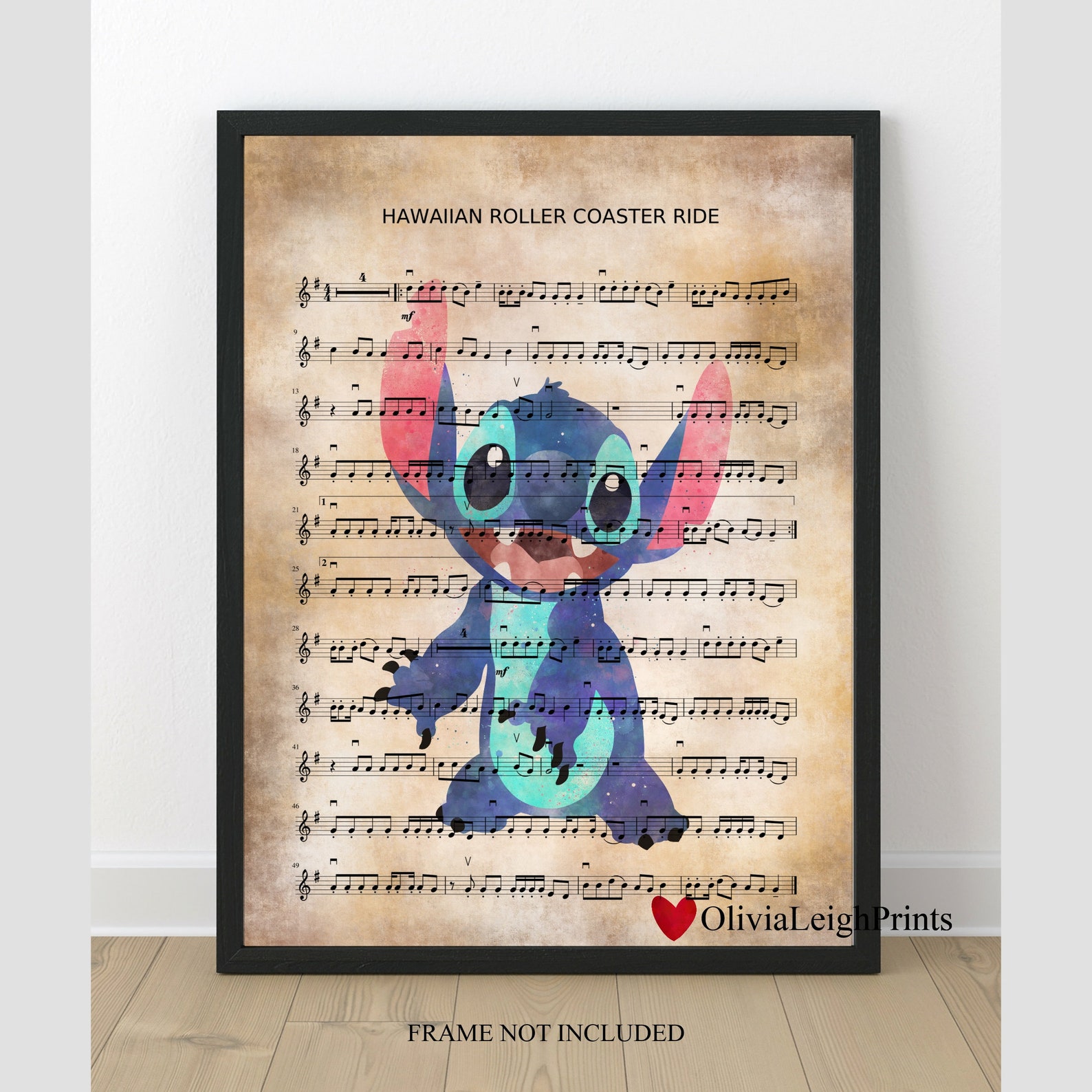 Disney Lilo And Stitch Music Sheet Print-Wall Art-Gift-Nursery | Etsy