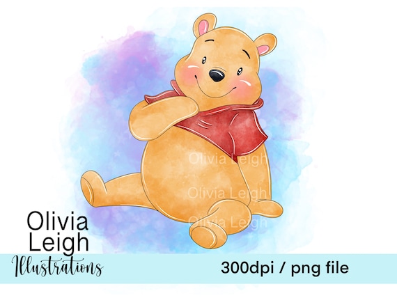 Joli bébé Winnie l'ourson Clipart PNG fichiers téléchargement numérique  utilisation commerciale imprimable