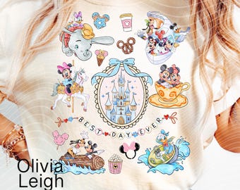 Best Day Ever, PNG Frame Bow Coquette Style Shirt Design File DIGITAL DOWNLOAD