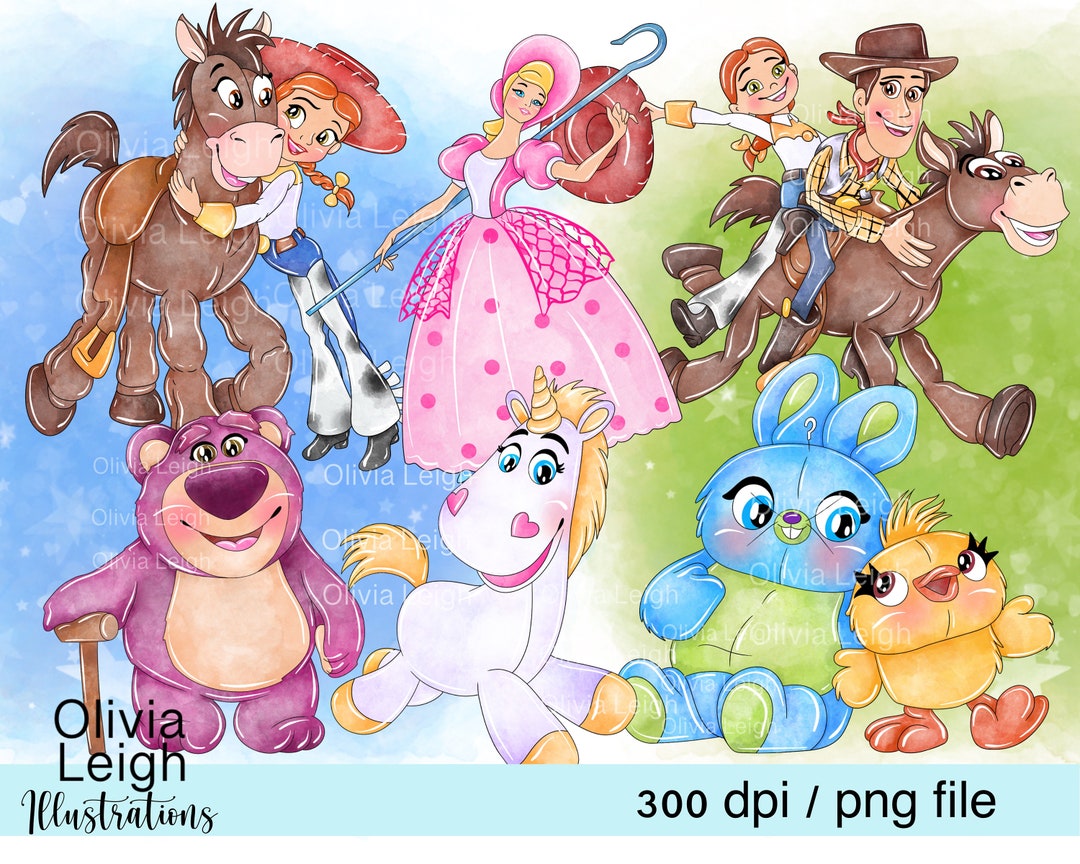 Toy Cute Clipart Set PNG Clipart Files DIGITAL DOWNLOAD Children's ...