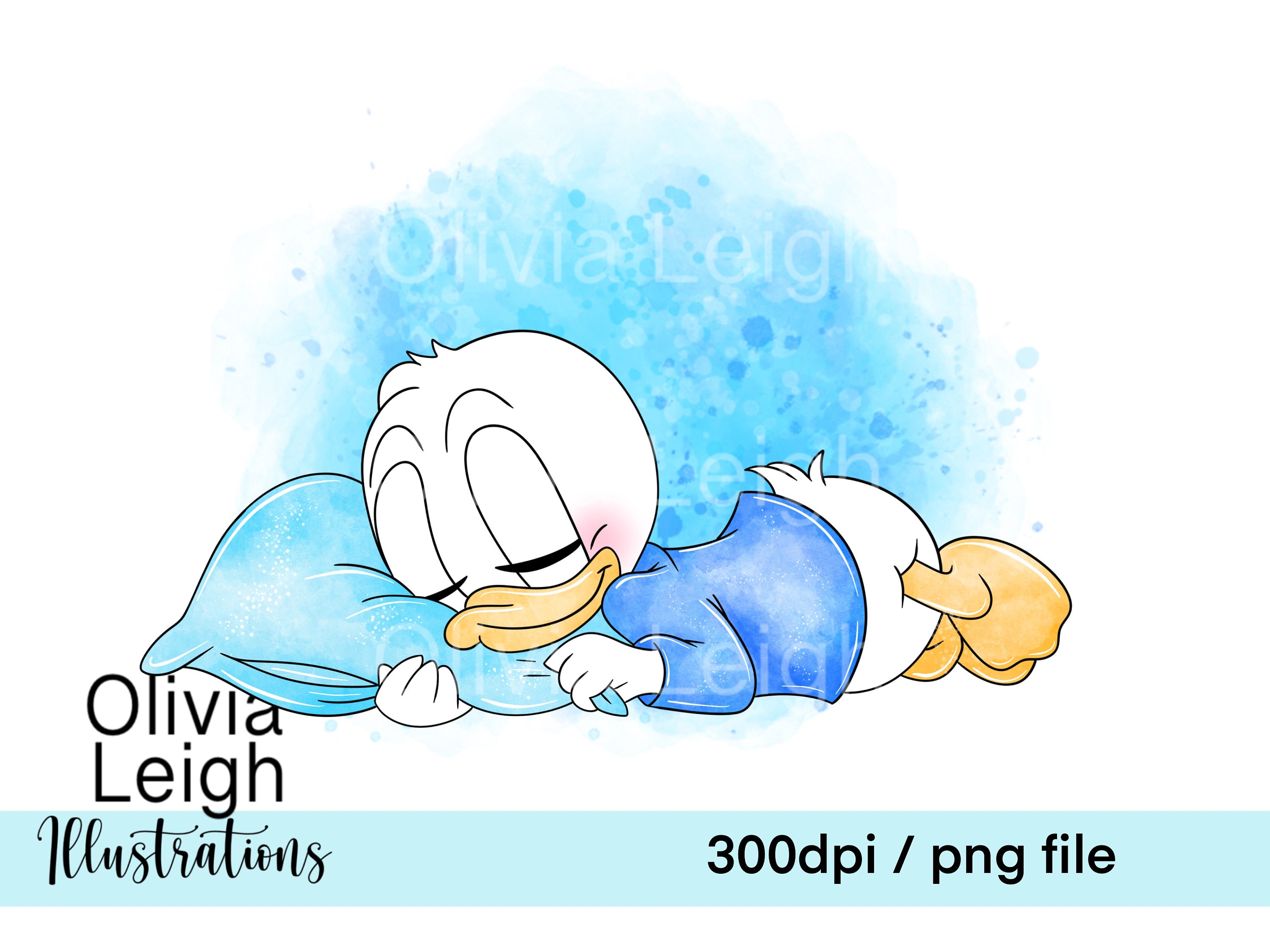 Cute Baby Donald Duck Clipart PNG Files DIGITAL DOWNLOAD Etsy