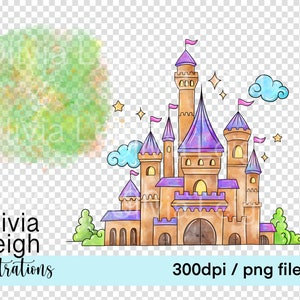 Princess Belle, Beauty and the Beast, Castle Cute Clipart PNG Files ...