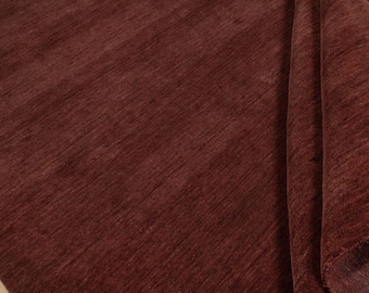 Tappeto Gabbeh in lana bordeaux tessuto a mano, solido, minimalista, moderno, fatto a mano, per soggiorno, camera da letto
