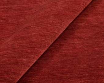 Tappeto in lana Gabbeh rosso scuro tessuto a mano / Tappeto Gabbeh minimalista semplice fatto a mano / Tappeto in lana tribale moderno per soggiorno, camera da letto e casa