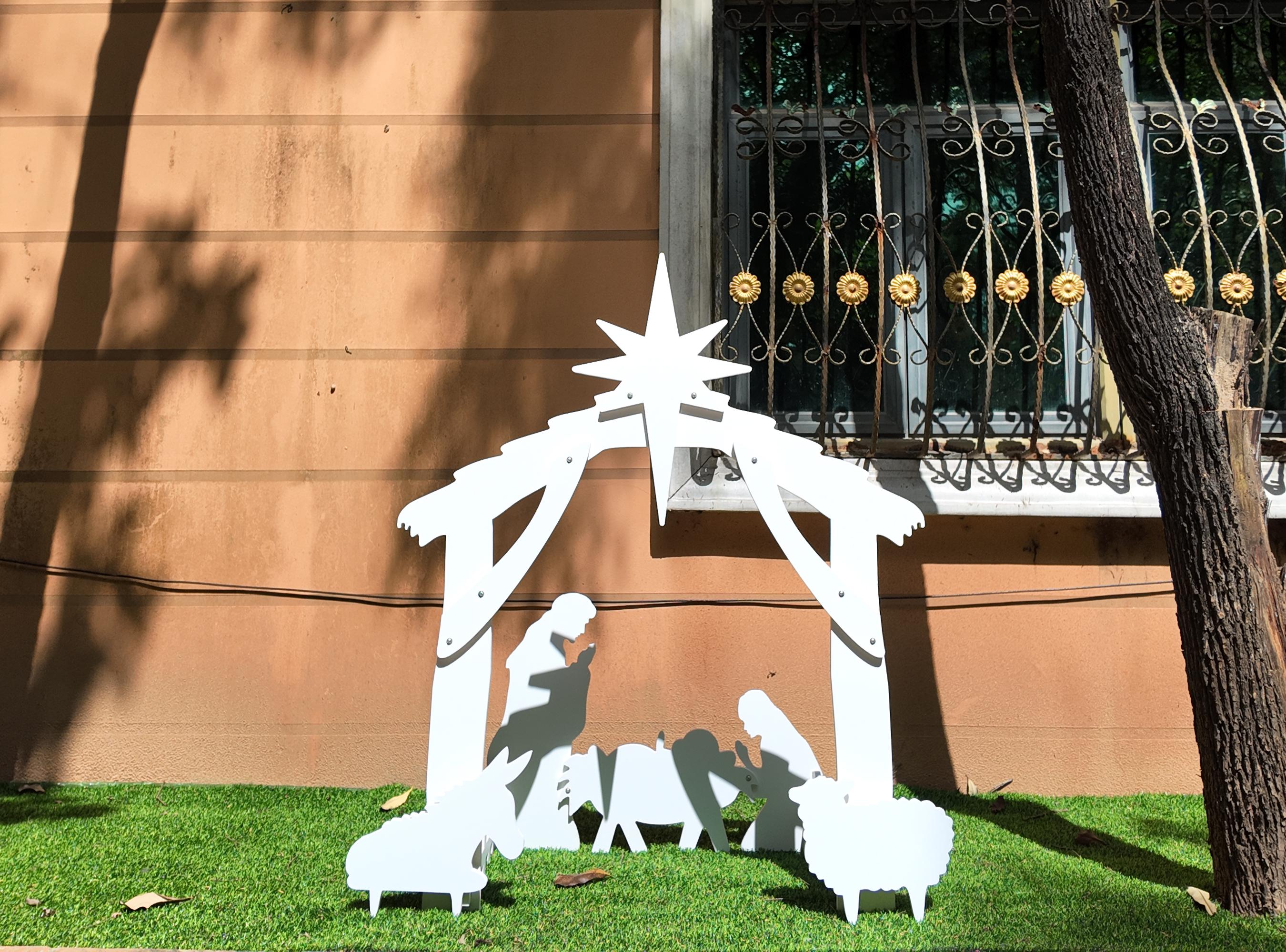 Pvc Nativity 4ft Outdoor Nativity Scene, Waterproof, Weather-resistant, Christmas ...