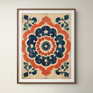 Spanische Fliesen, Azulejo Wanddekor, mediterrane Wandkunst, Antike Keramikfliesen, Spanische Fliesen, Dekorativer digitaler Download