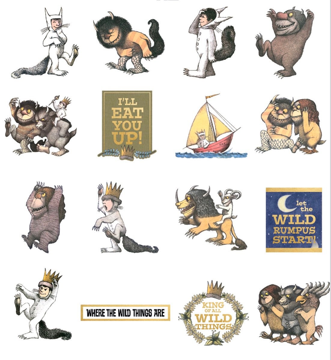 Where the Wild Things Are Fabric - Etsy