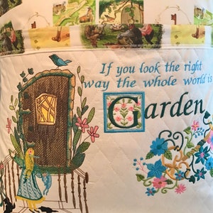 The Secret Garden Embroidered Reading Pillow Book Pillow