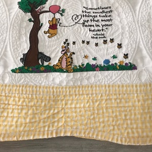 Adorable Winnie the Pooh Baby Quilt - Perfect Embroidered Gift for Baby Shower