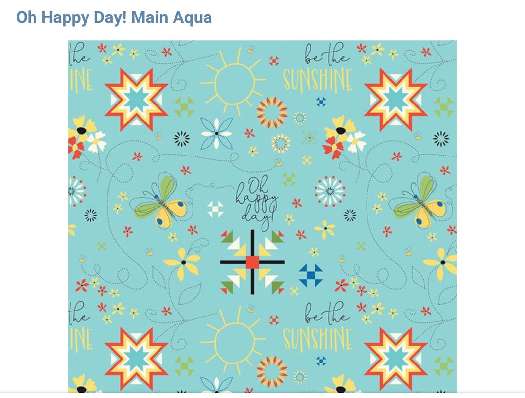 Oh Happy Day Riley Blake by the Yard Cotton - Etsy