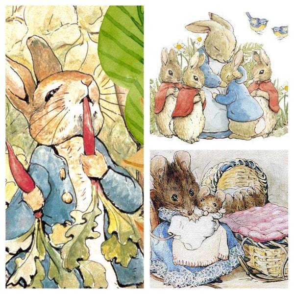 Fabric Peter Rabbit Etsy