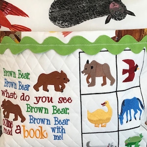 Brown Bear Brown Bear Embroidered Reading Pillow Book Pillow