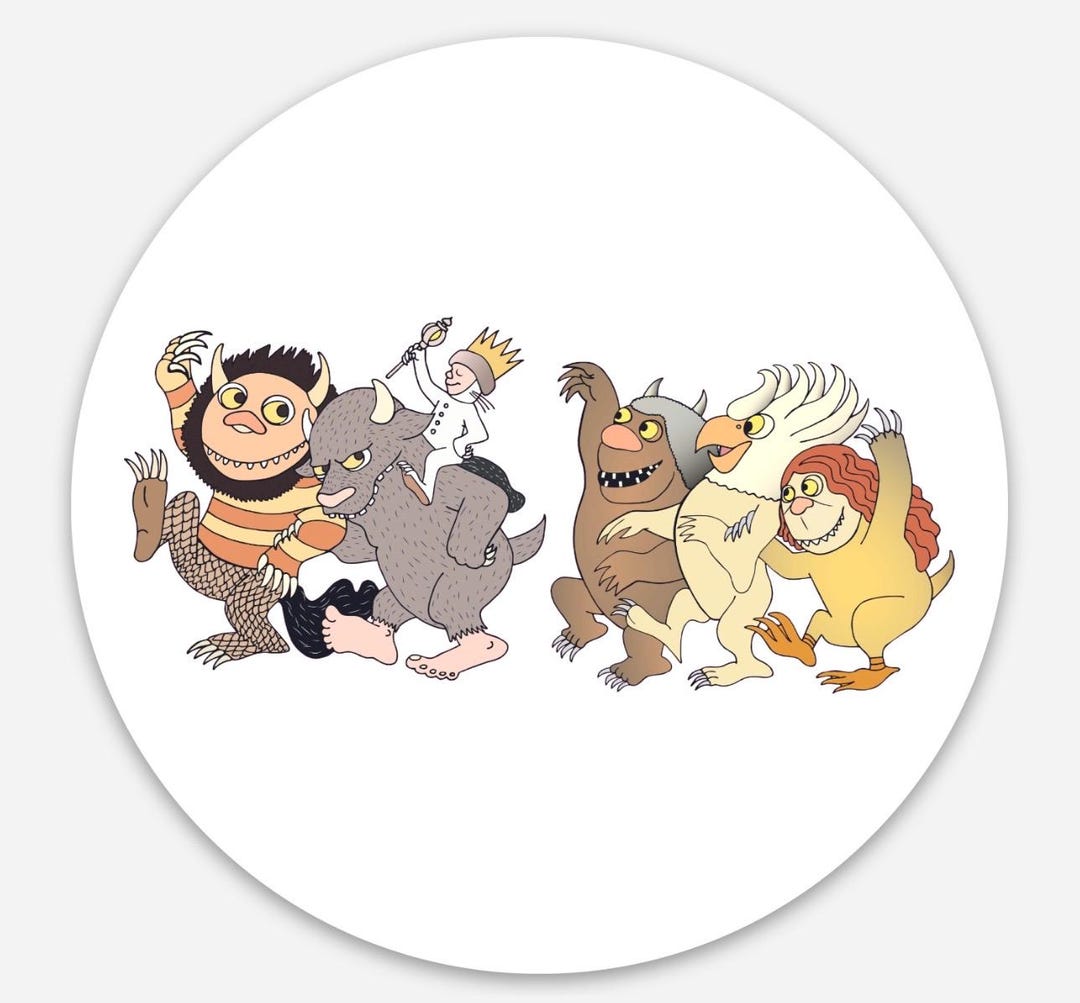 Where the Wild Things Are Vinyl Sticker Sheets Birthday Party - Etsy