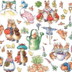 Beatrix Potter Fabric Peter Rabbit