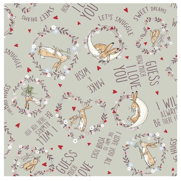 Guess How Much I Love You Fabric Etsy