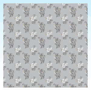 Where the Wild Things Are Gray Camelot Fabric by the yard cotton fabric