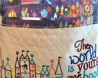 Disney It’s a Small World Embroidered Reading Pillow Book Pillow