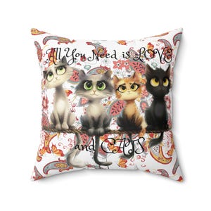 LOVE and CATS Pillow!