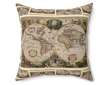 Old World Latin Roman Map Throw Pillow!