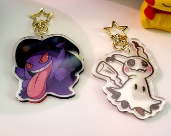 PKMN || Holographic Clear Acrylic Charms
