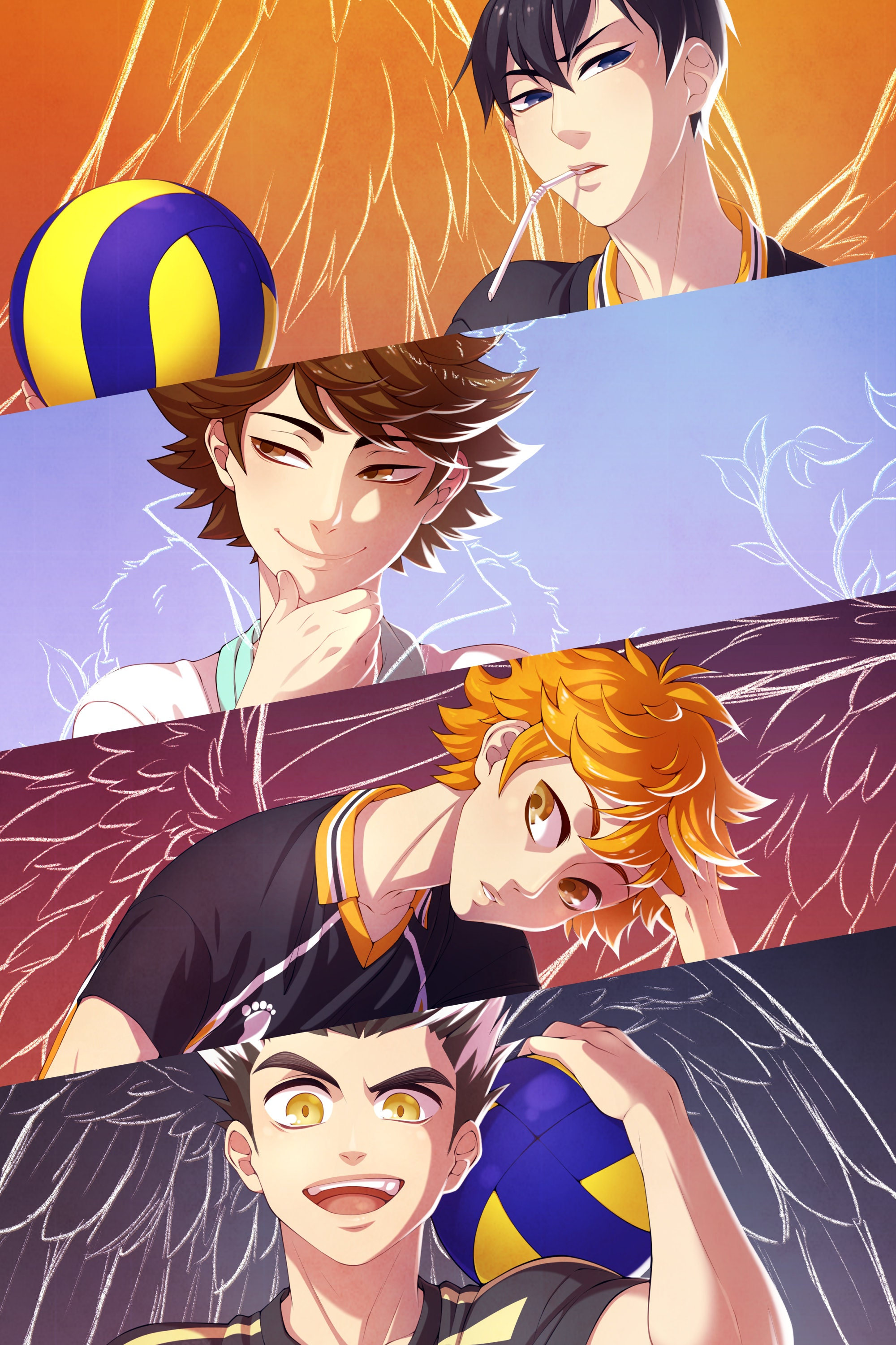 Riapawel Haikyuu!! Poster Anime Manga Comic Poster Art Prints