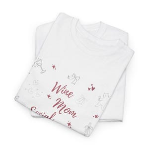 Mom Shirt Wine, Wine Mom Shirt, Mom Social Club Shirt, Funny Mom Shirt, Gift for Mom, Mother's Day Gift, Mom Life Shirt image 7