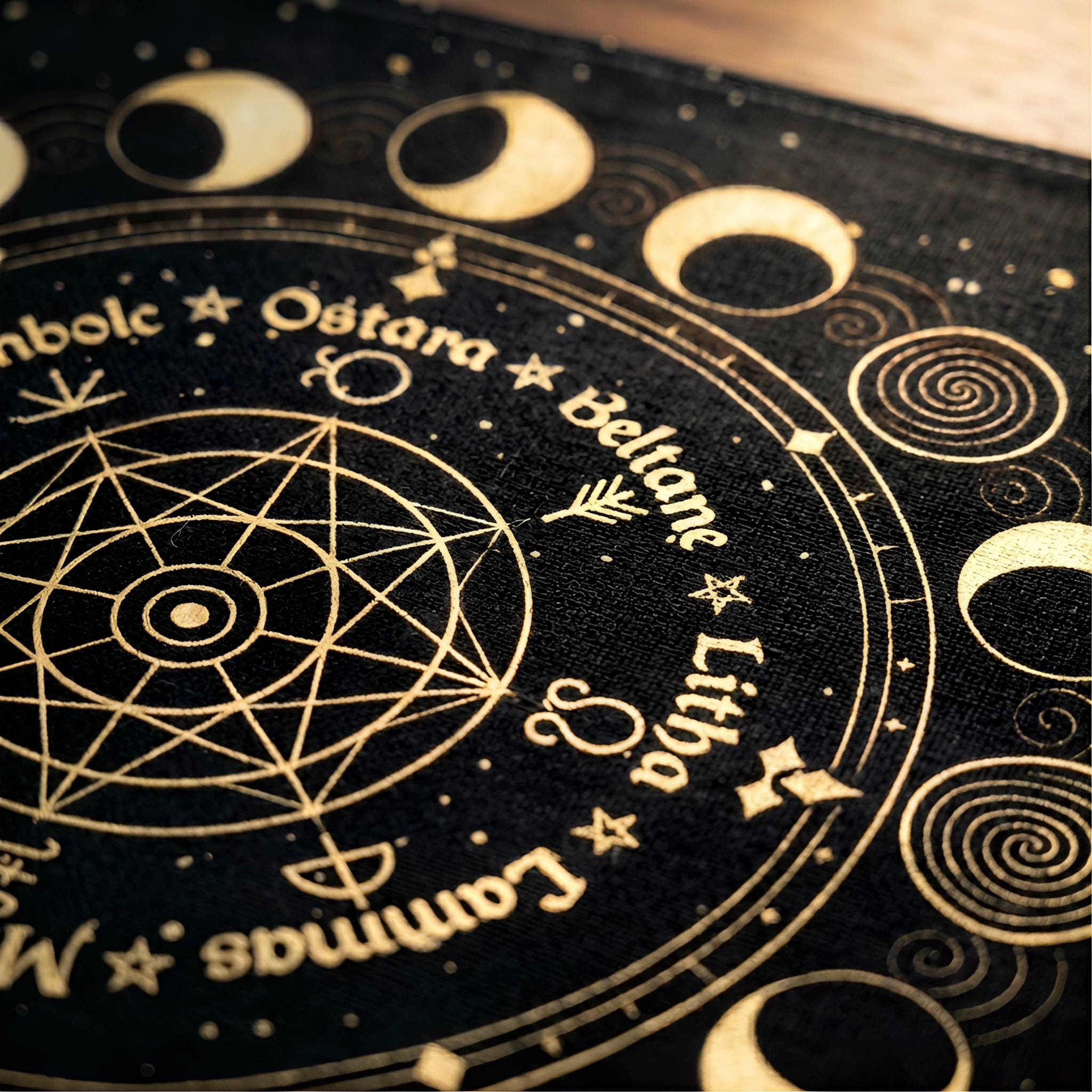 Tarot Card Cloth Linen Altar Cloth, Divination Table Cover, Tarot ...