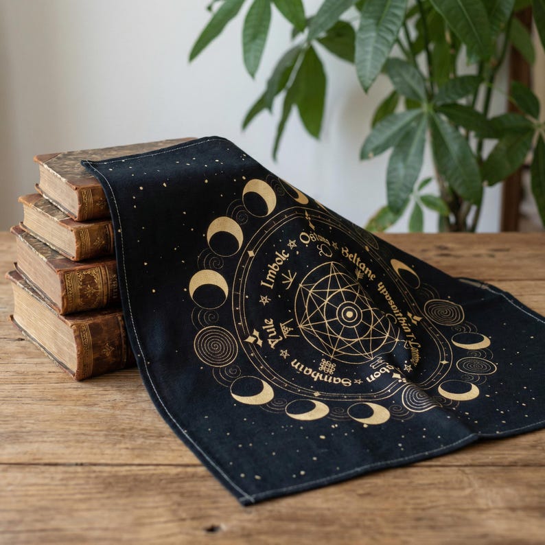 Tarot Card Cloth Linen Altar Cloth, Divination Table Cover, Tarot ...