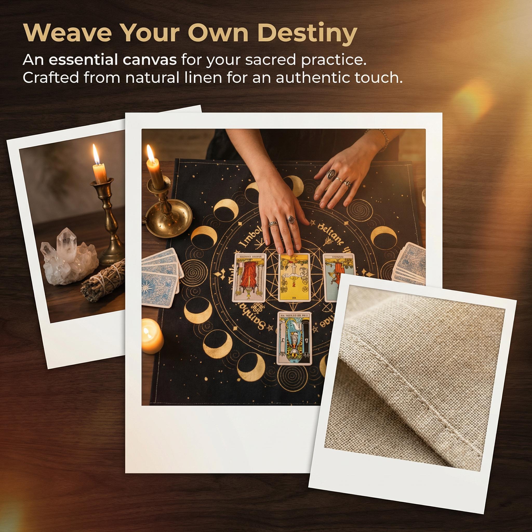Tarot Card Cloth Linen Altar Cloth, Divination Table Cover, Tarot ...