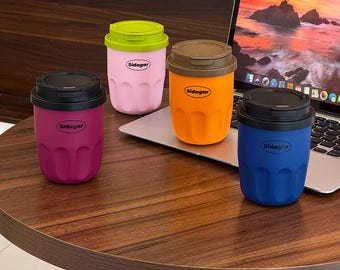 Sidagar 10 oz Ceramic Lined Travel Coffee Mug, Insulated Thermal Mug for Home Office