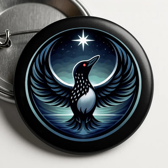 Minnesota Rebel Loon Pin Button, Minnesota Rebel, Minnesota Resistance Symbol, Anti ICE Protest Accessory, Ice Out Protests