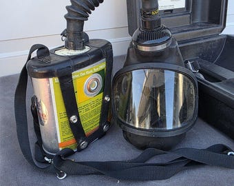 MSA Gas Mask Type GMEO-SS with 2 Canisters, Mask And Case