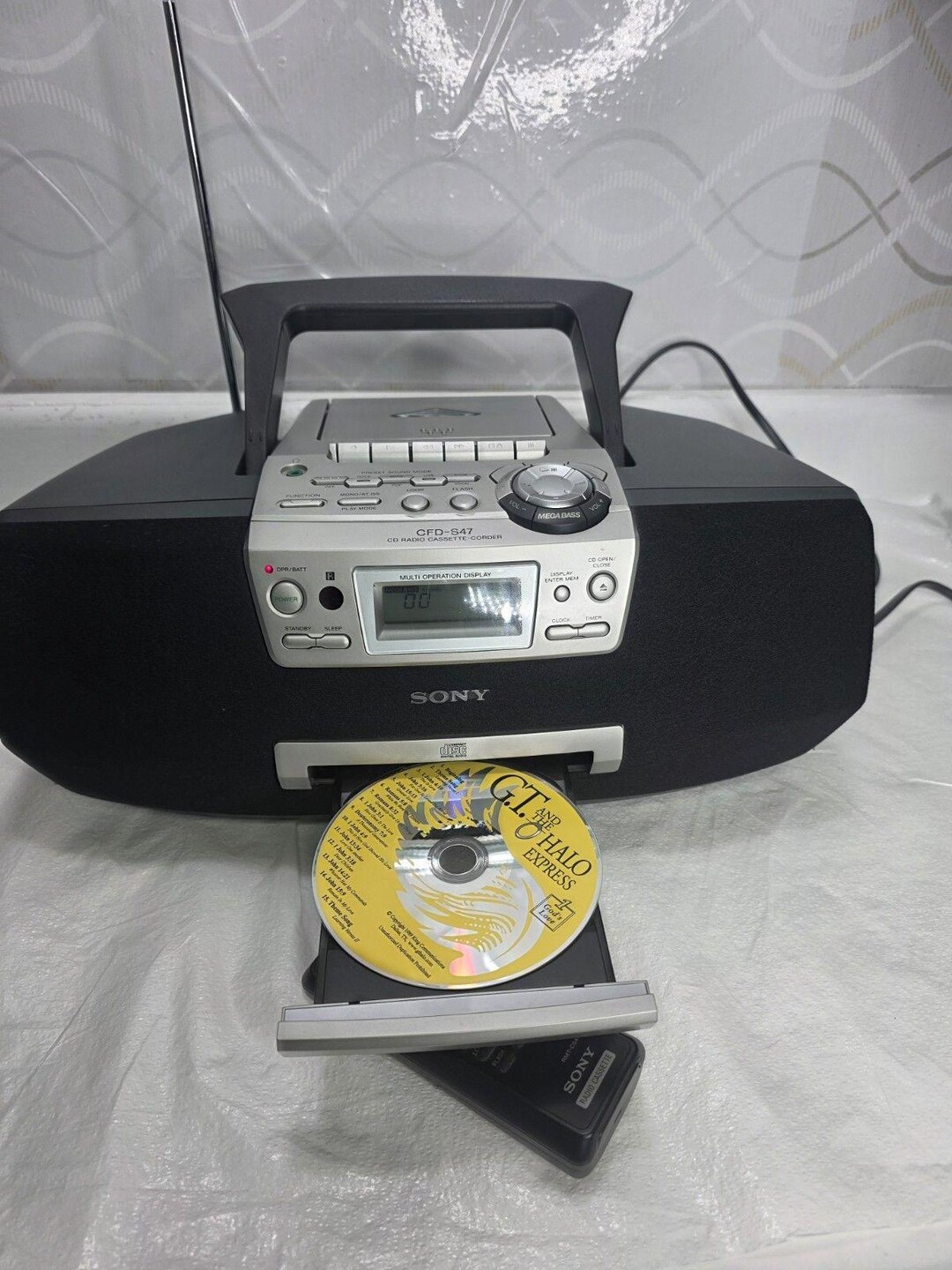Sony Cfd-s47 Cd-radio-cassette Corded/battery AM/FM Stereo Boombox ...