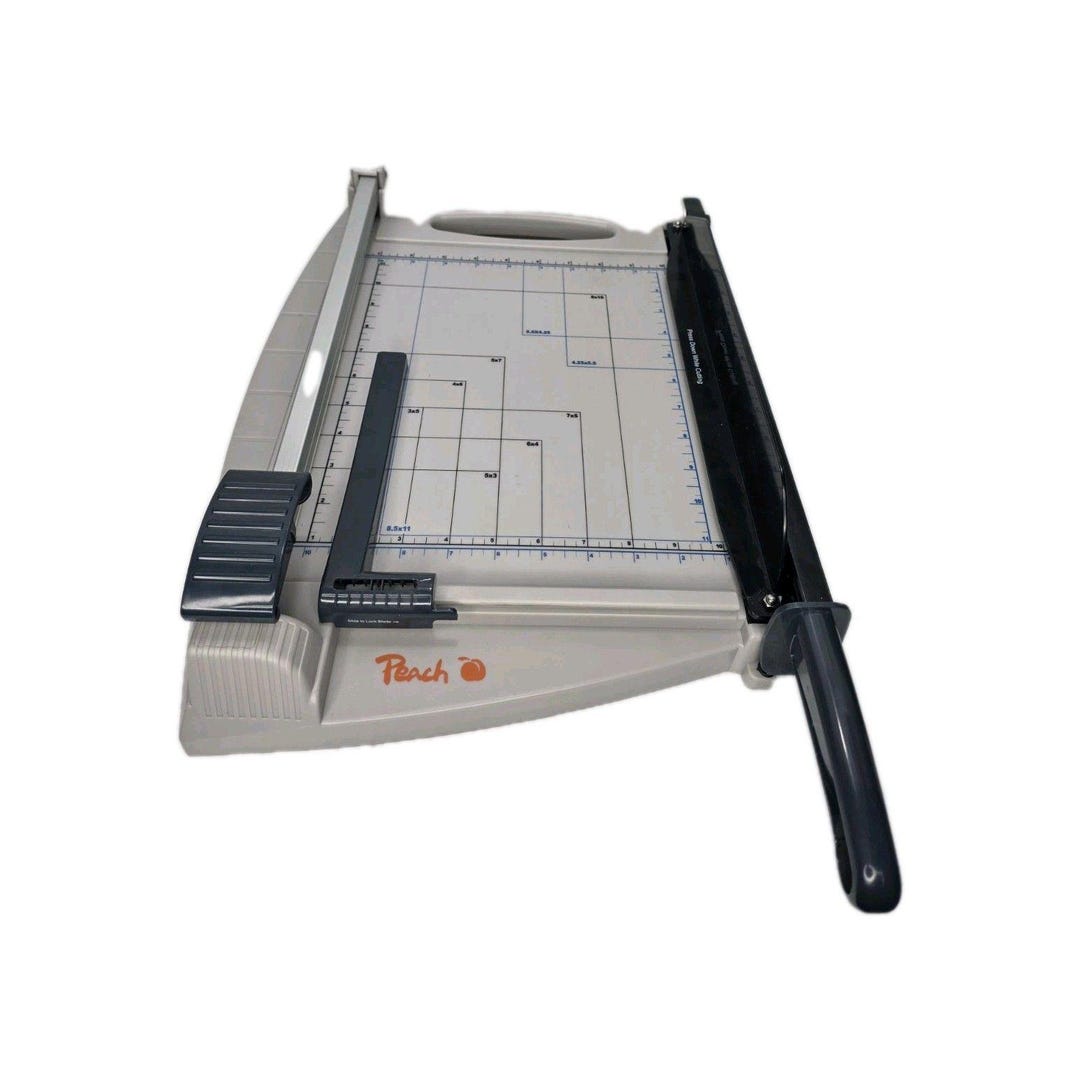 Two Cutter Twin Paper Cutter Trimmer 2 Cutting Functions Roller & Lever Guillotine ...