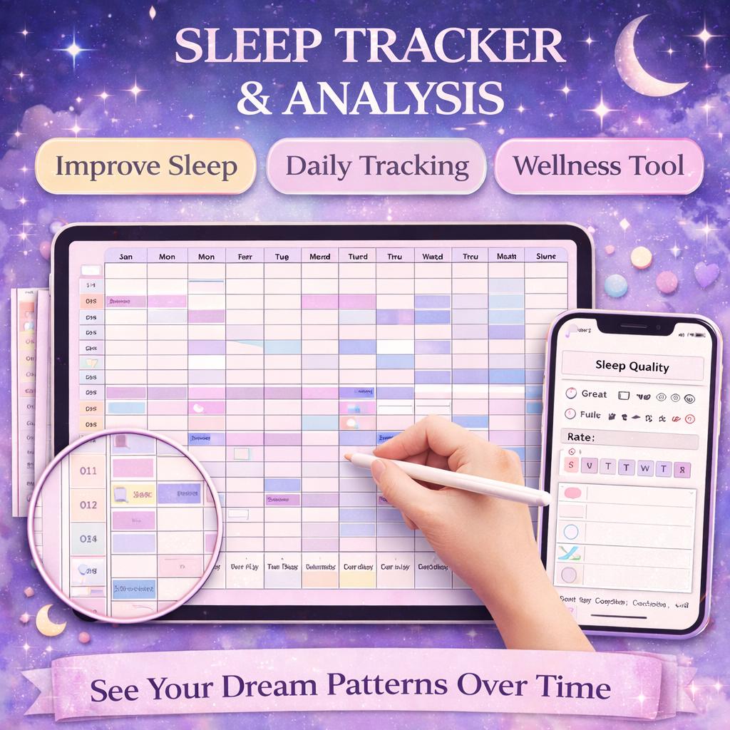 Dream Tracker - Printable Planner Page - Dream Log - Dream Journal ...