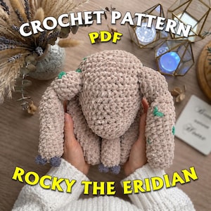 Rocky the Eridian-haakpatroon – op Project Hail Mary geïnspireerde amigurumi met 5 poten (US pdf-patroon)
