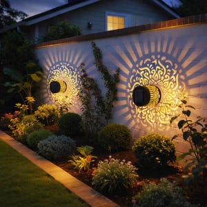 Juego de 6 luces solares para caminos – Luces LED cálidas para jardín, iluminación exterior impermeable, luces decorativas para senderos, decoración de patios y jardines.