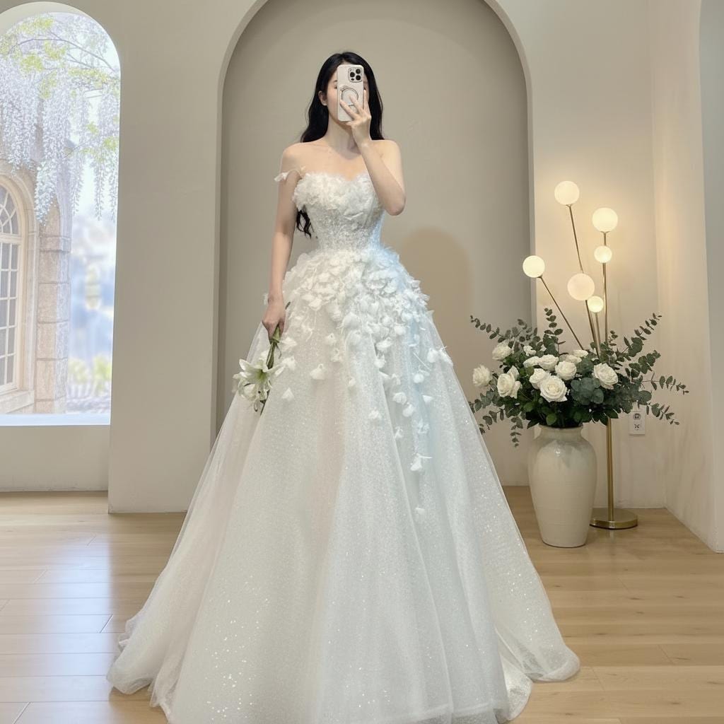 Lace Applique Ball Gown - Etsy Lace Applique Ball Gown - Etsy