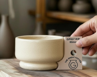 Bubble Foot Dish 'GP037 RIB' Bowl/Mug/Vase Templating Sizing Rapid Throwing Gauge Production Tool For Pottery Workshop Supply Essentials